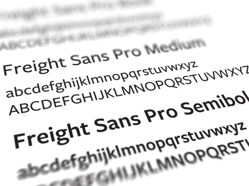 image of our brand fonts