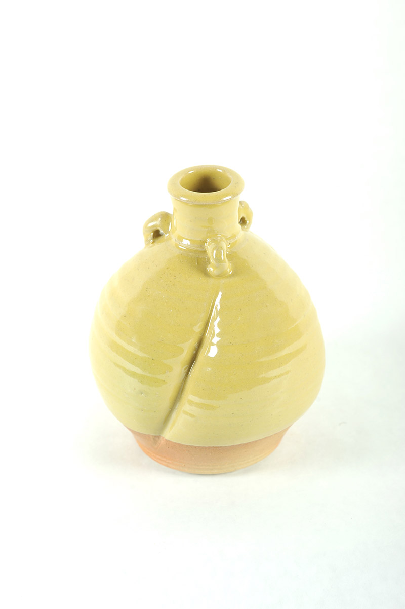 mustard yellow vase