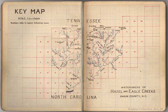 Mapping notebook map key.