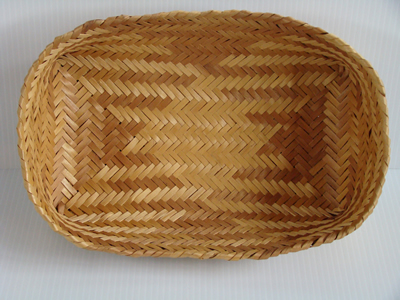 Double woven maple tray