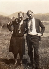 John C. Campbell Folk School founder Olive Campbell with Georg Bidstrup