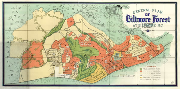 Map of the “General Plan of Biltmore Forest”