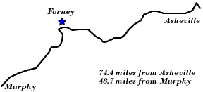 Forney on the route