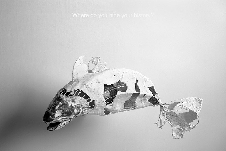 1. Alice Sebrell, Where Do You Hide Your History?, 2006, archival pigment print, 27 x 40 inches, Gift from the Ray Griffin/Thom Robinson Collection. Image courtesy of the artist.