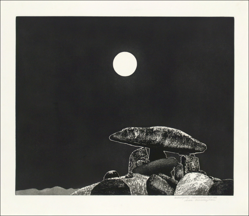 Claire Van Vliet, Kilclooney Night, 1998, vitreograph, 23.75 x 29.75 inches
