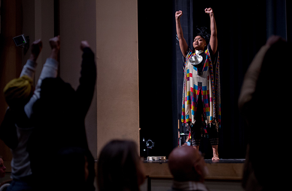 Urban Bush Women perform "Hair and Other Stories" on the Bardo Arts Center Stage