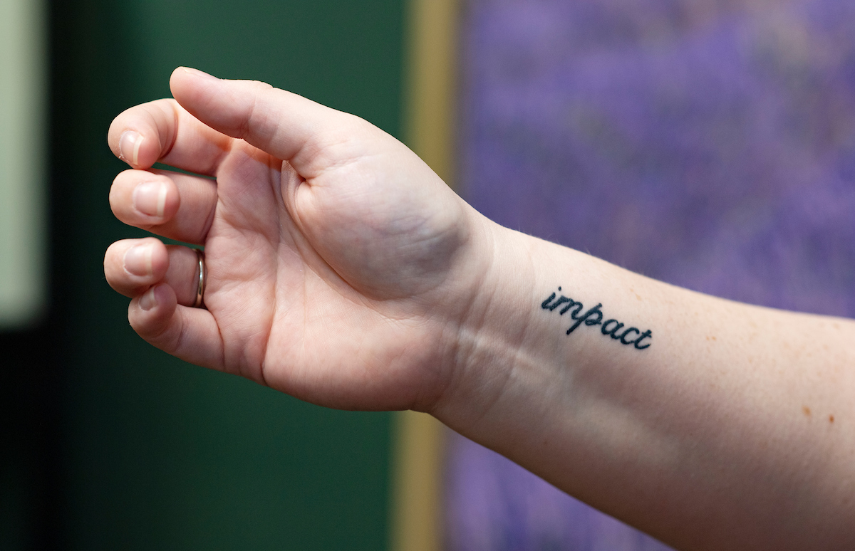 Emliy McCurry's tattoo "impact"