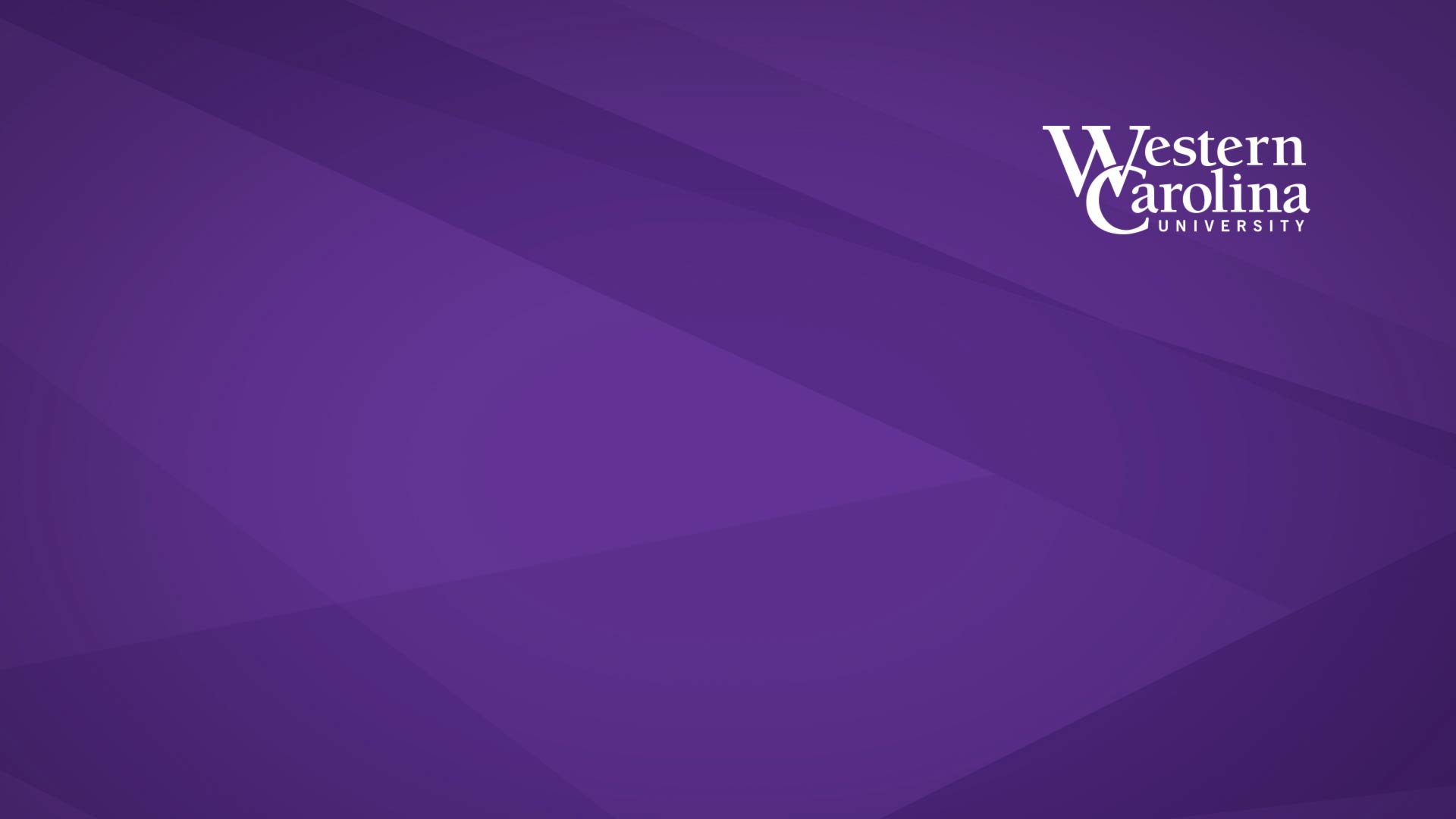 WCU Logo on Purple
