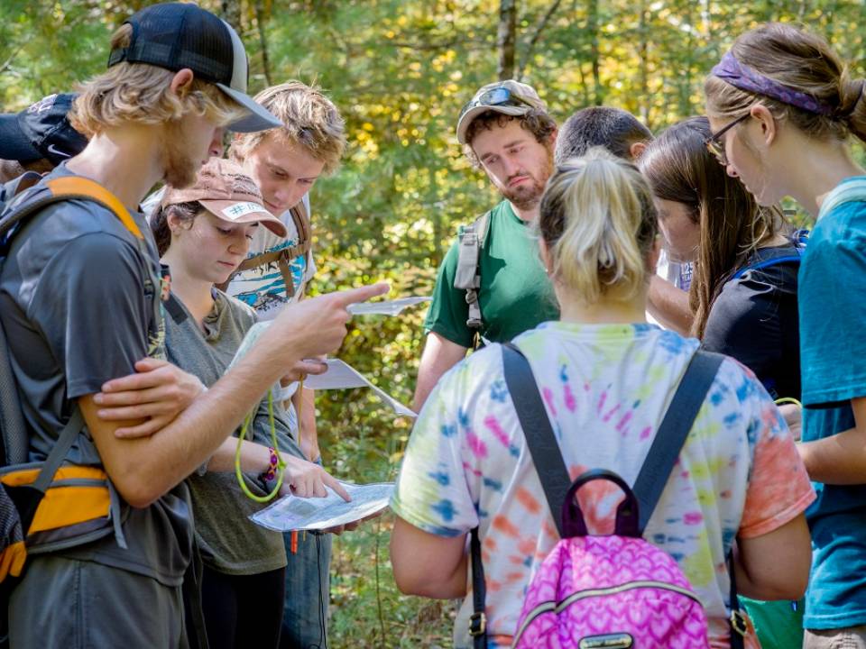 First Ascent Wilderness Students Navigating