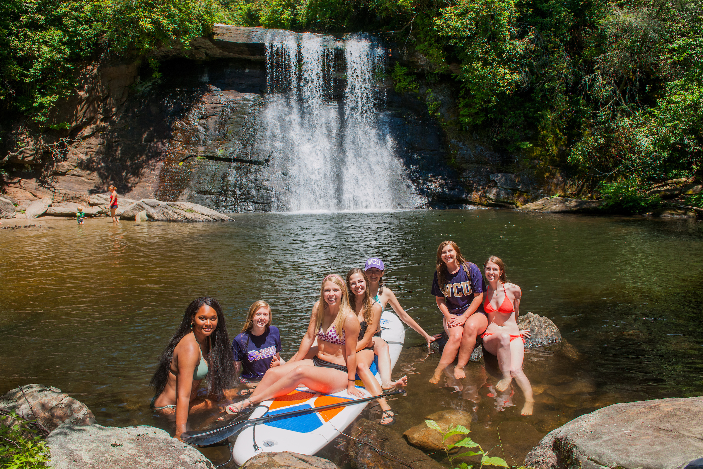 First Ascent Wilderness Students at a local swimming hole