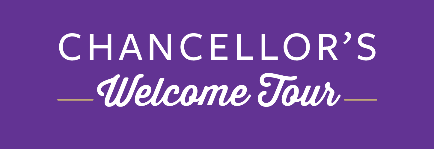 Banner Graphic " Chancellor's Welcome Tour"