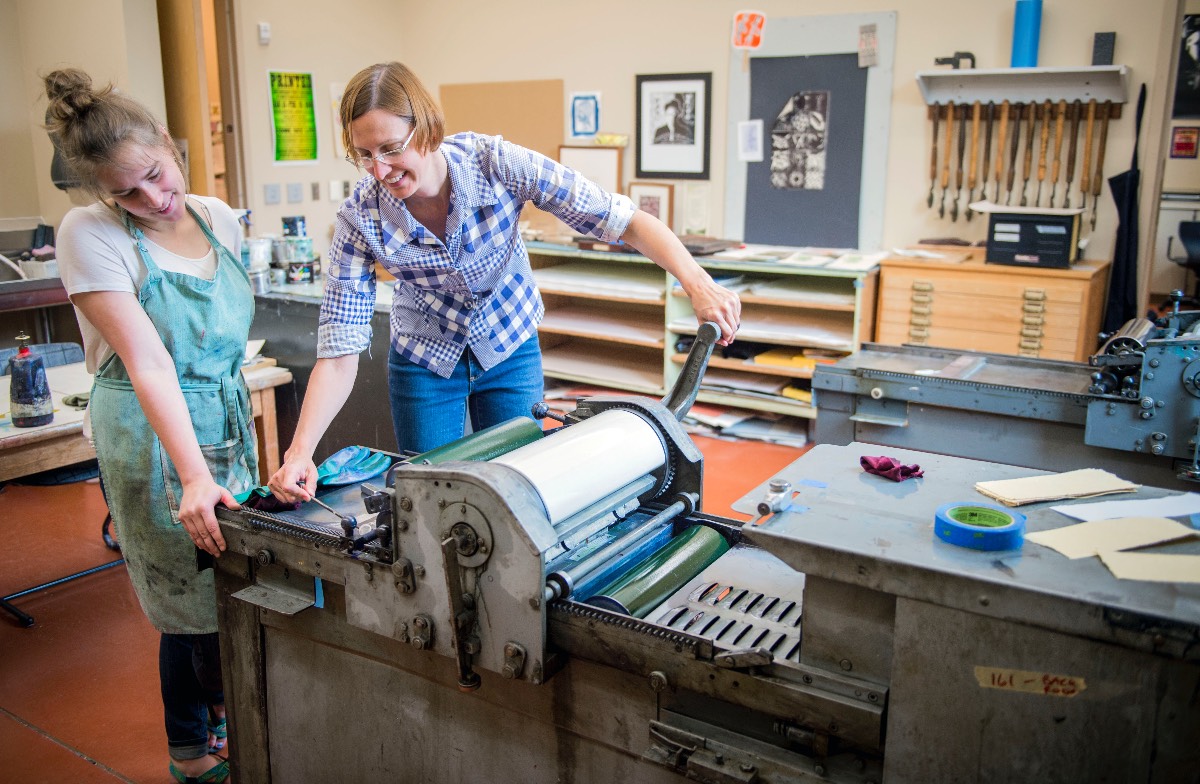 printmaking with visiting artist