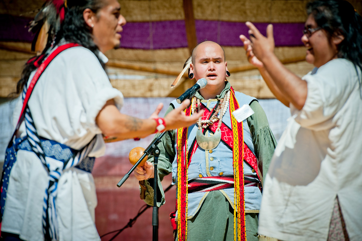 cherokee people giving a presentation