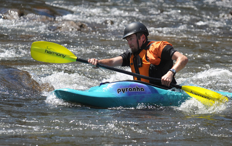 PRM student kayaking