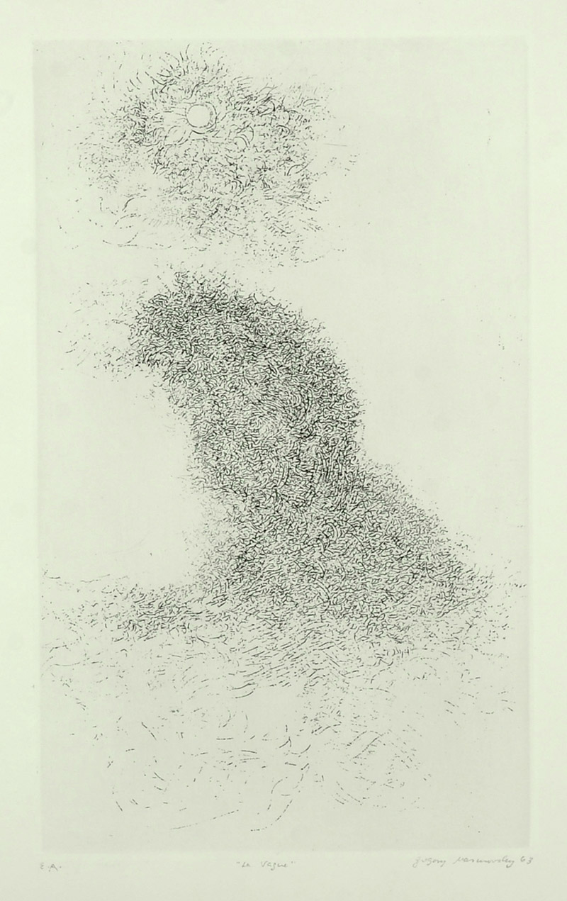 Gregory Masurovsky, La Vaque, etching