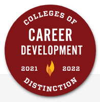 College of Distinction logo. Circle with words inside