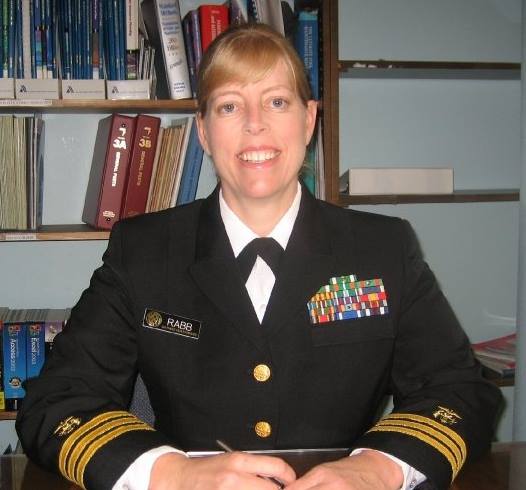 Portrait of Laura Rabb in a military uniform