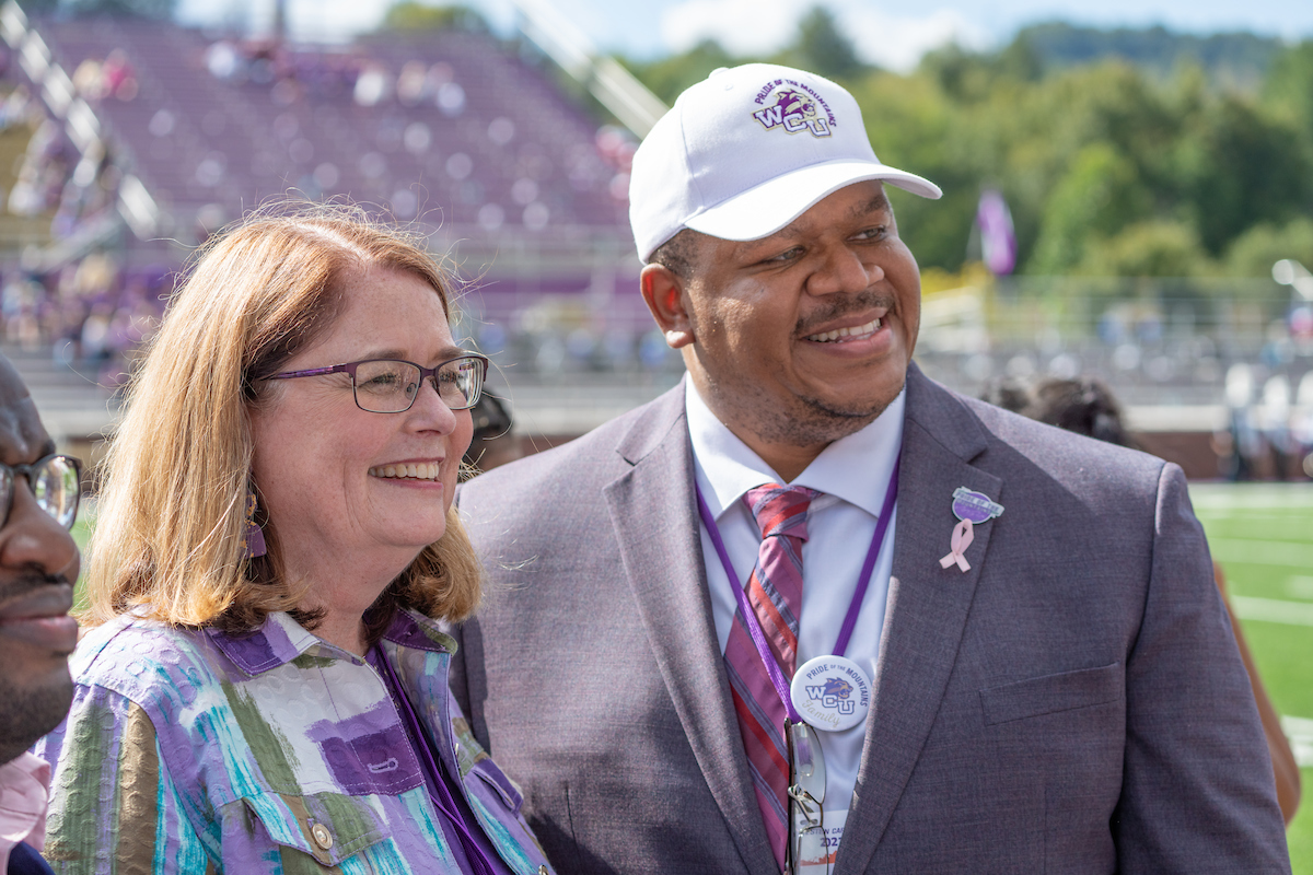 Jack Eaddy with Chancellor Brown