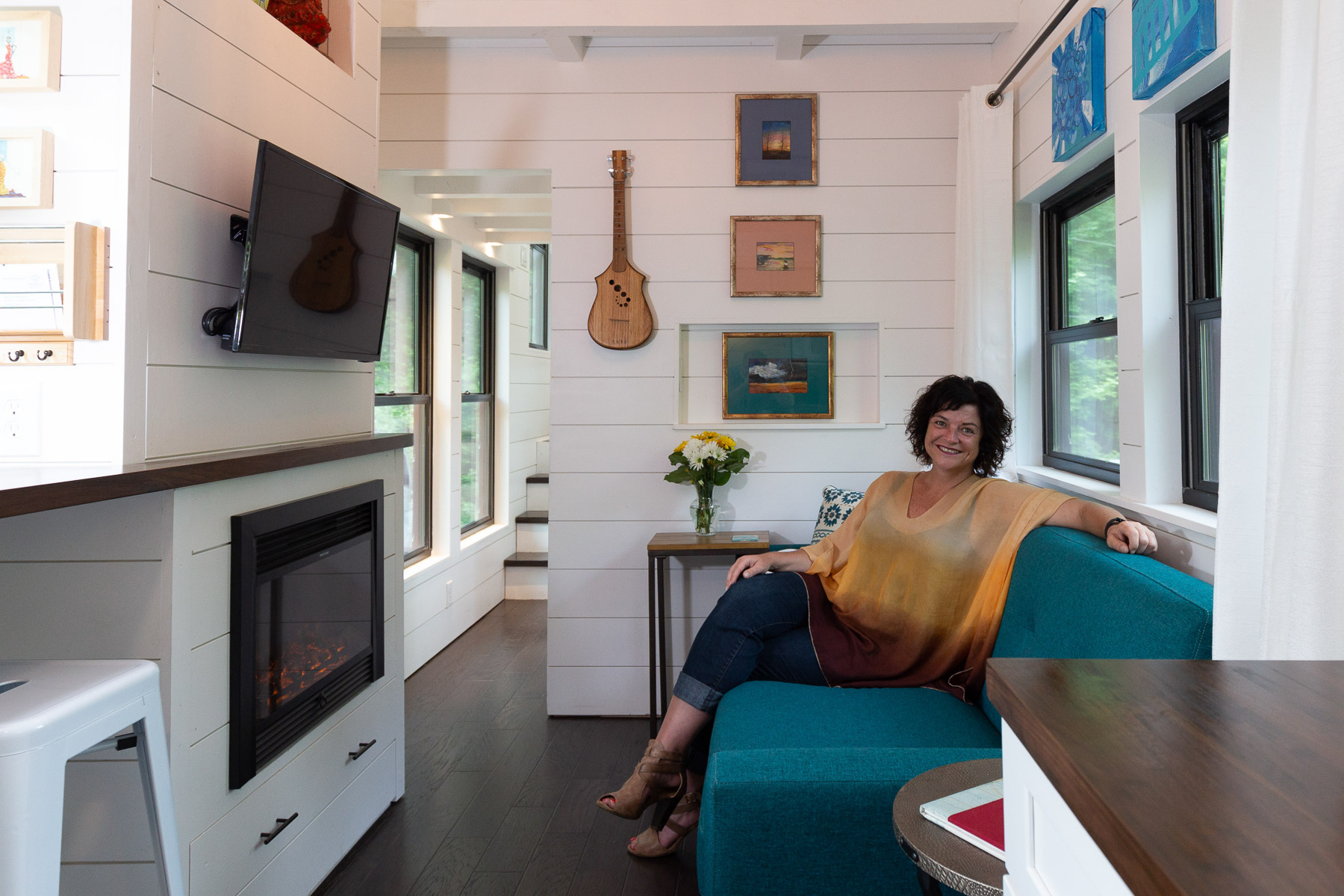 Erin Adams in her tiny house