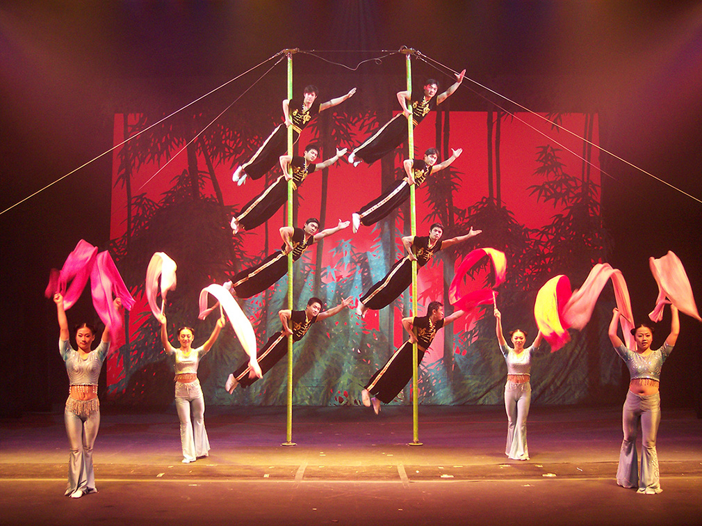 The Peking Acrobats performing