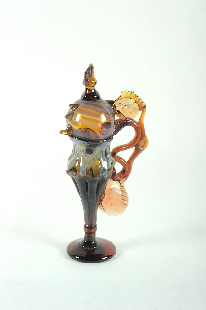 Cool colored hand blown glass object