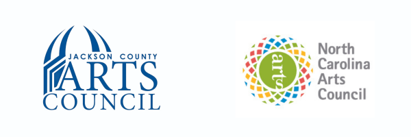Images of Jackson County Arts Council and North Carolina Arts Council logos