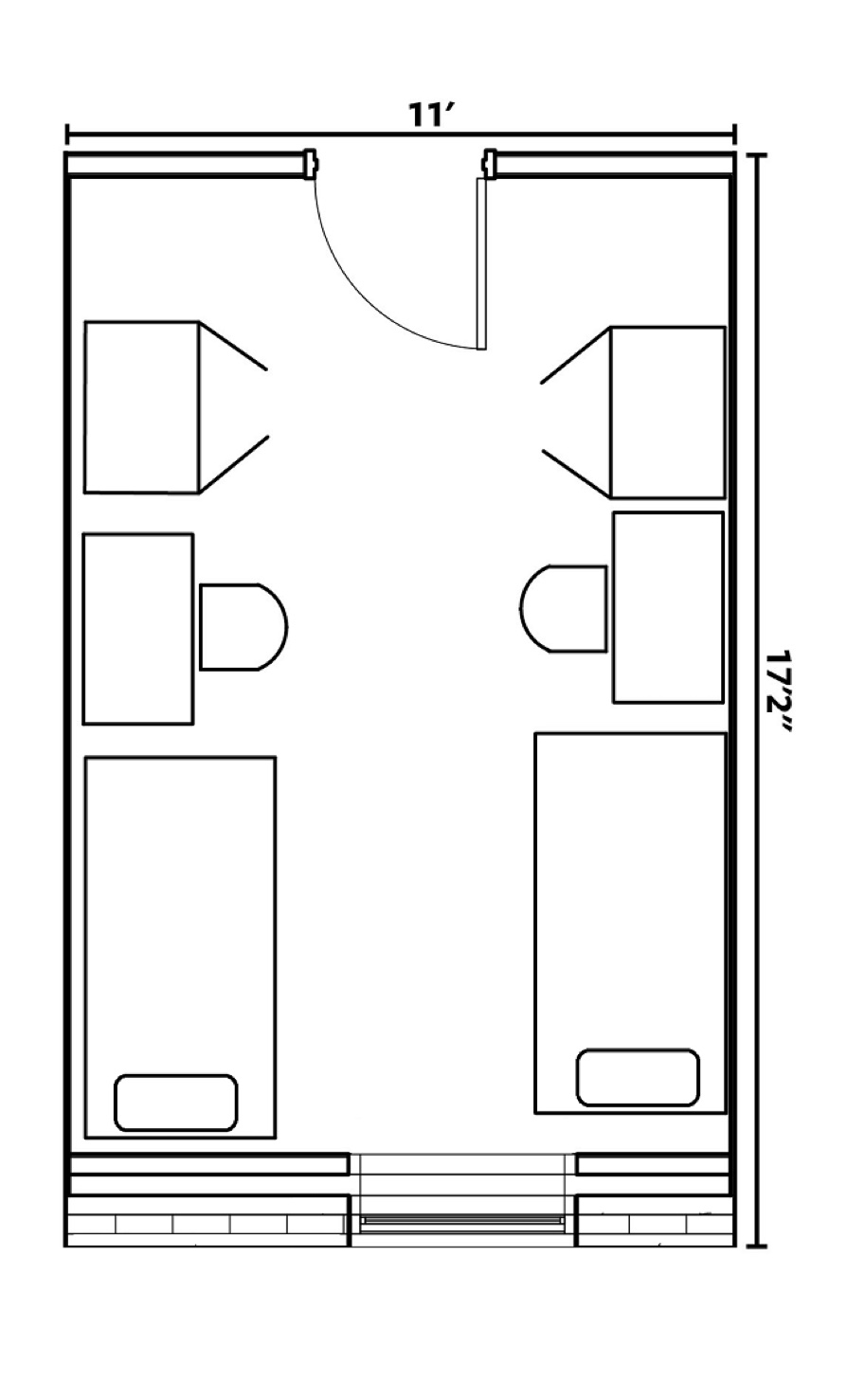  Black Rock Double room layout