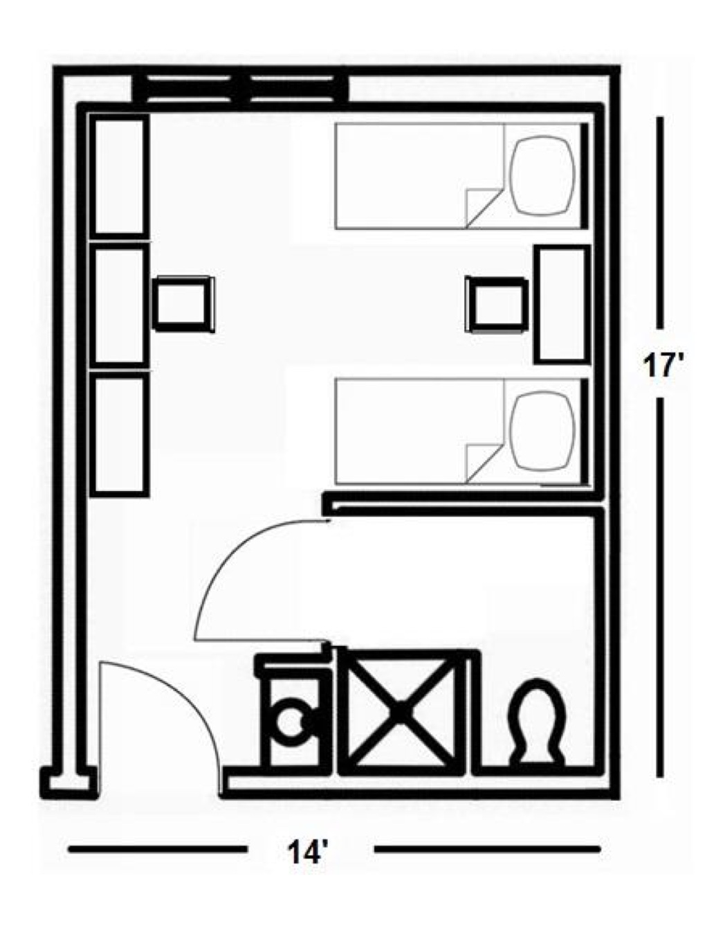  Norton Double Room layout