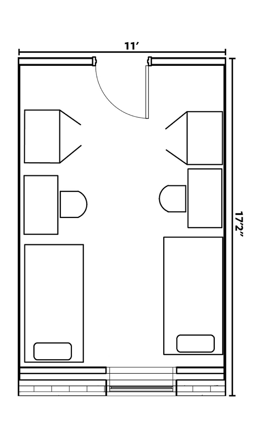  Water rock double room layout