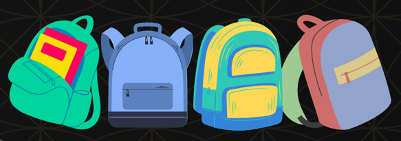 picture of four backpacks