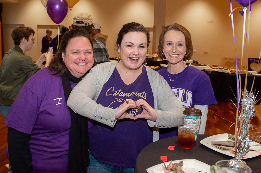 Faculty and Staff at an I Love WCU celebration