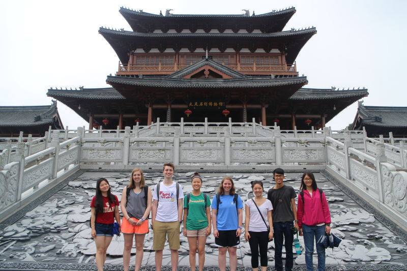 Students studying abroad in China