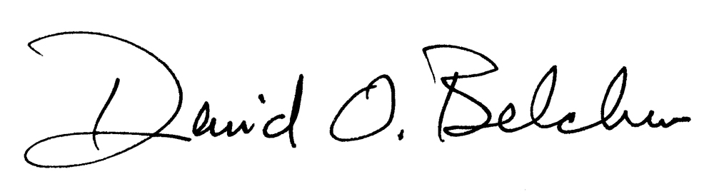 David O. Belcher signature