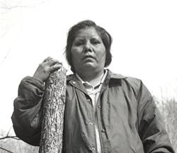 Cherokee basket weaver Elsie Watty