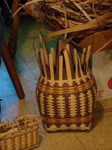 White oak basket in progress