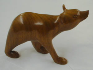 Bear woodcarving by Adam Welch