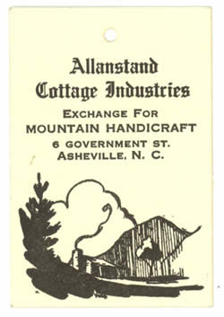Allanstand Cottage Industries hang tag