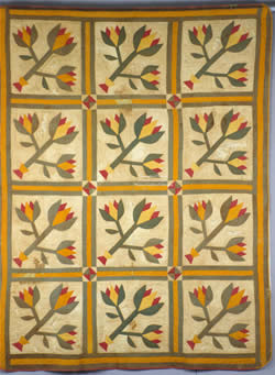 Quilt: Tulip pattern