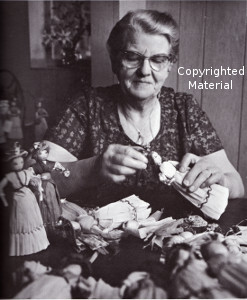 May Ritchie Deschamps with dolls