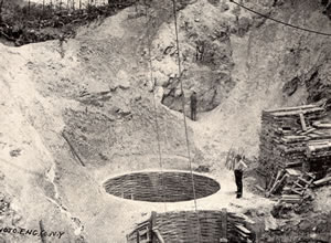 kaolin clay mine pit