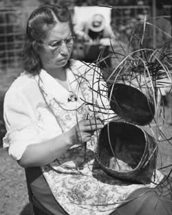 Lottie Stamper at the 1948 Craftsman's Fair of the Southern Highlands