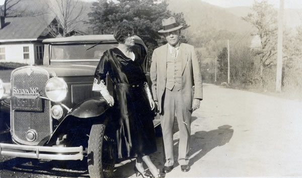 Couple with Car in Sylva