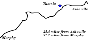 Tuscola on the route