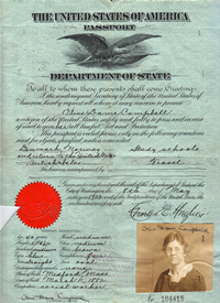 Olive Campbell's Passport