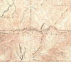 Topographical Map with Hall Cabin
