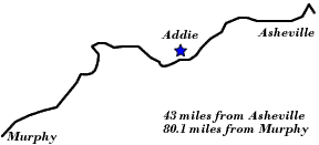 Addie on the route